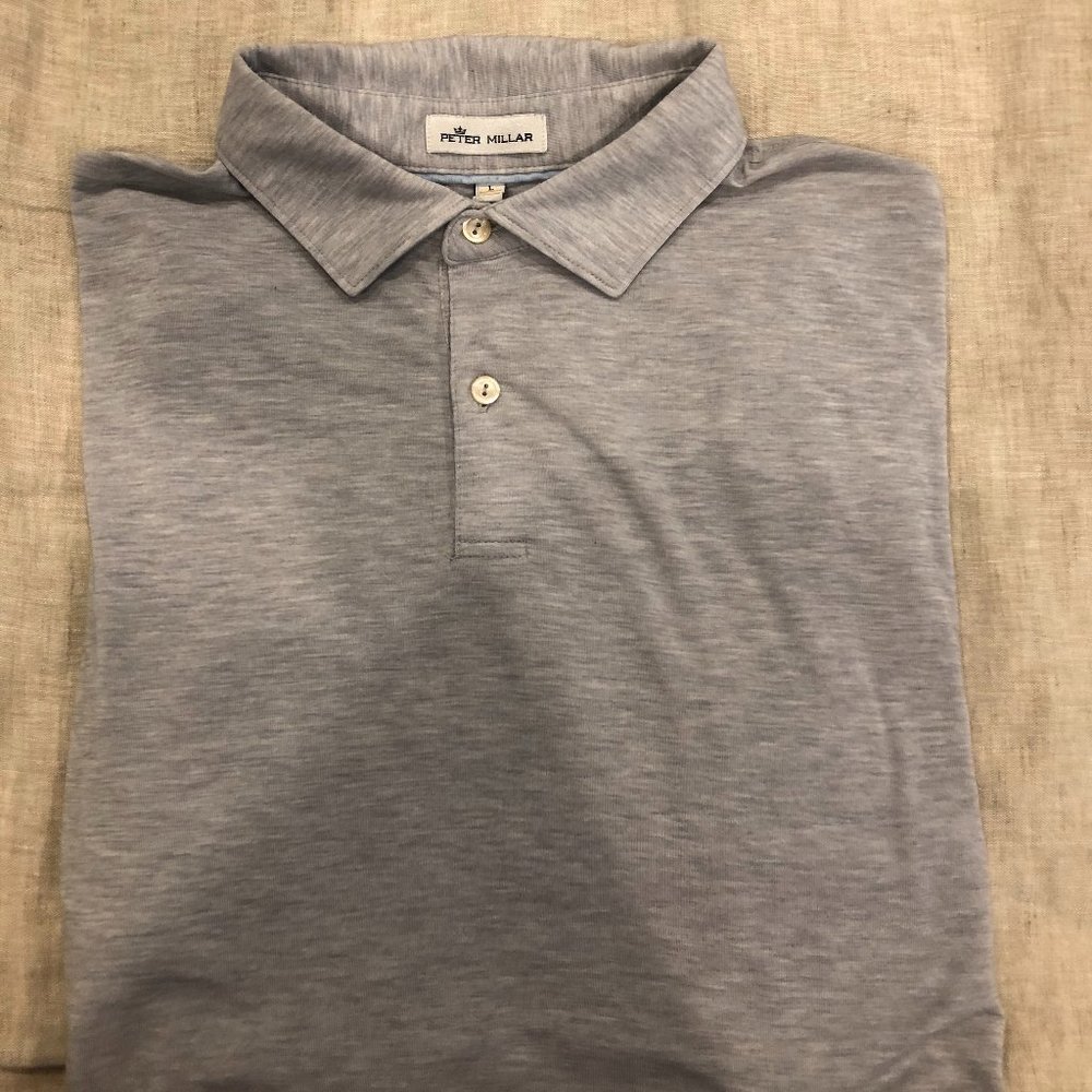 Peter Millar Gray Polo